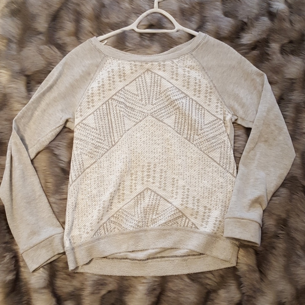 Sparkly gray sweatshirt